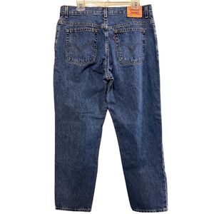 Levis 550 Classic Relaxed Fit Tapered Leg Medium Wash Blue Jeans Womens 16 MIS S